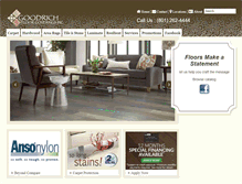 Tablet Screenshot of goodrichfloors.com